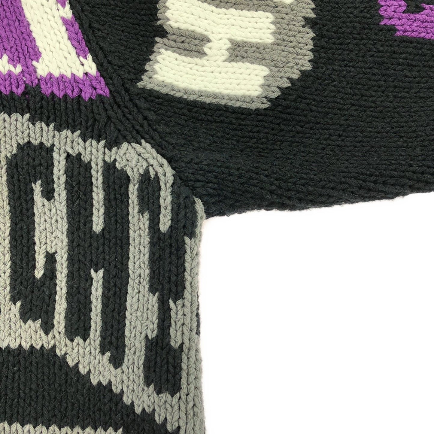 Supreme Black Cotton Knit Sweater - Exclusive Craftsmanship
