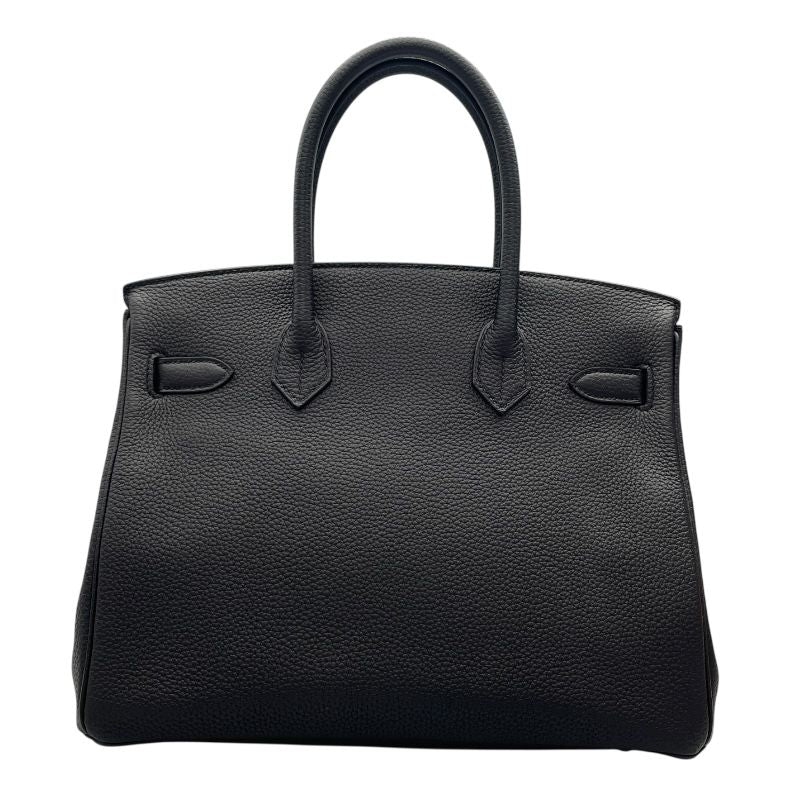 HERMES Birkin 30 Black with Pink Gold Hardware - Iconic Luxury Handbag