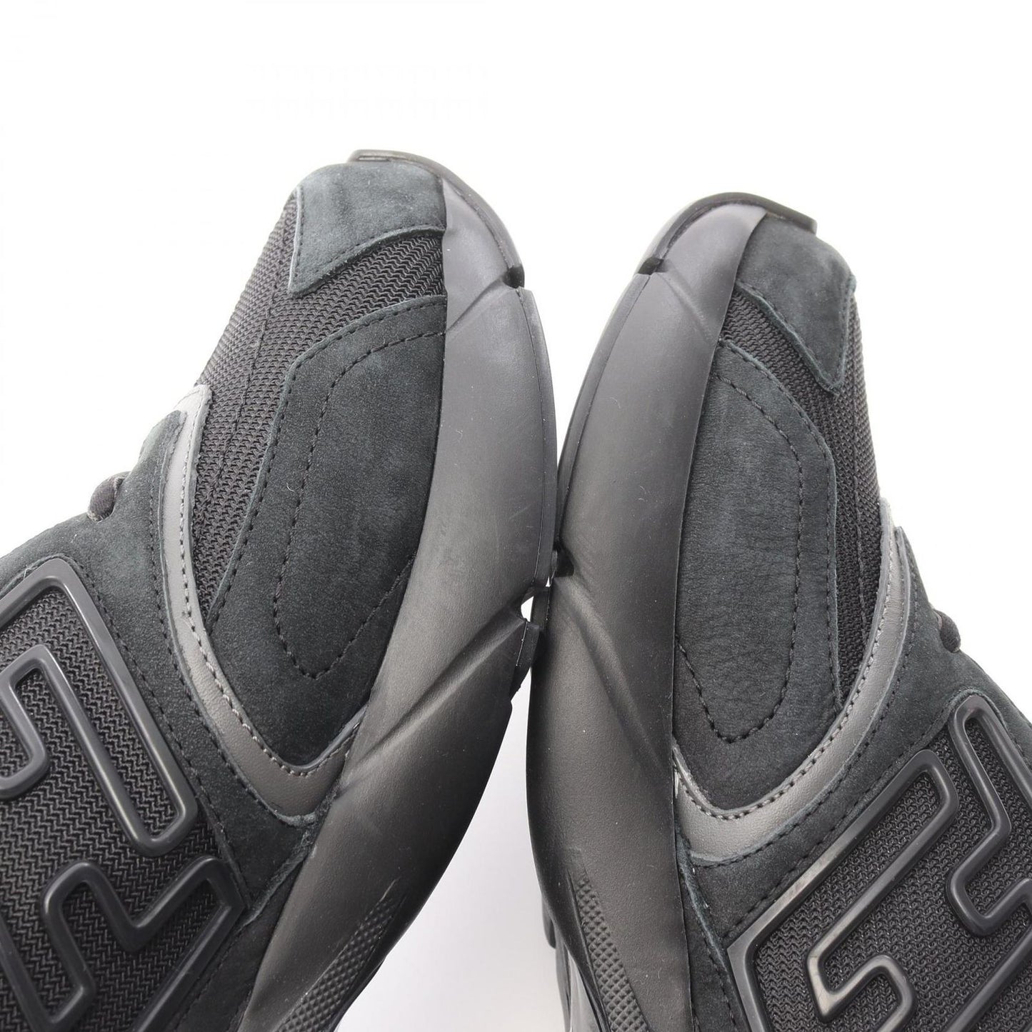 FENDI FASTER Suede Sneakers - Timeless Elegance in Black