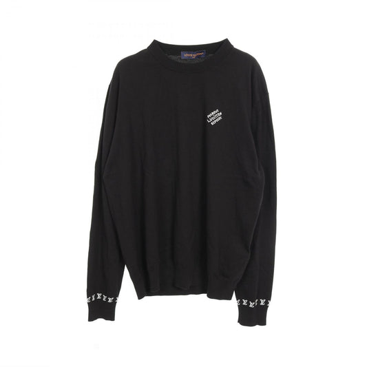 Louis Vuitton Logo Knit Sweater - Timeless Elegance in Black