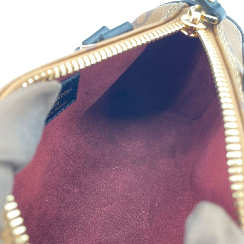 Louis Vuitton Nano Speedy M83688 Monogram Reverse Shoulder Bag