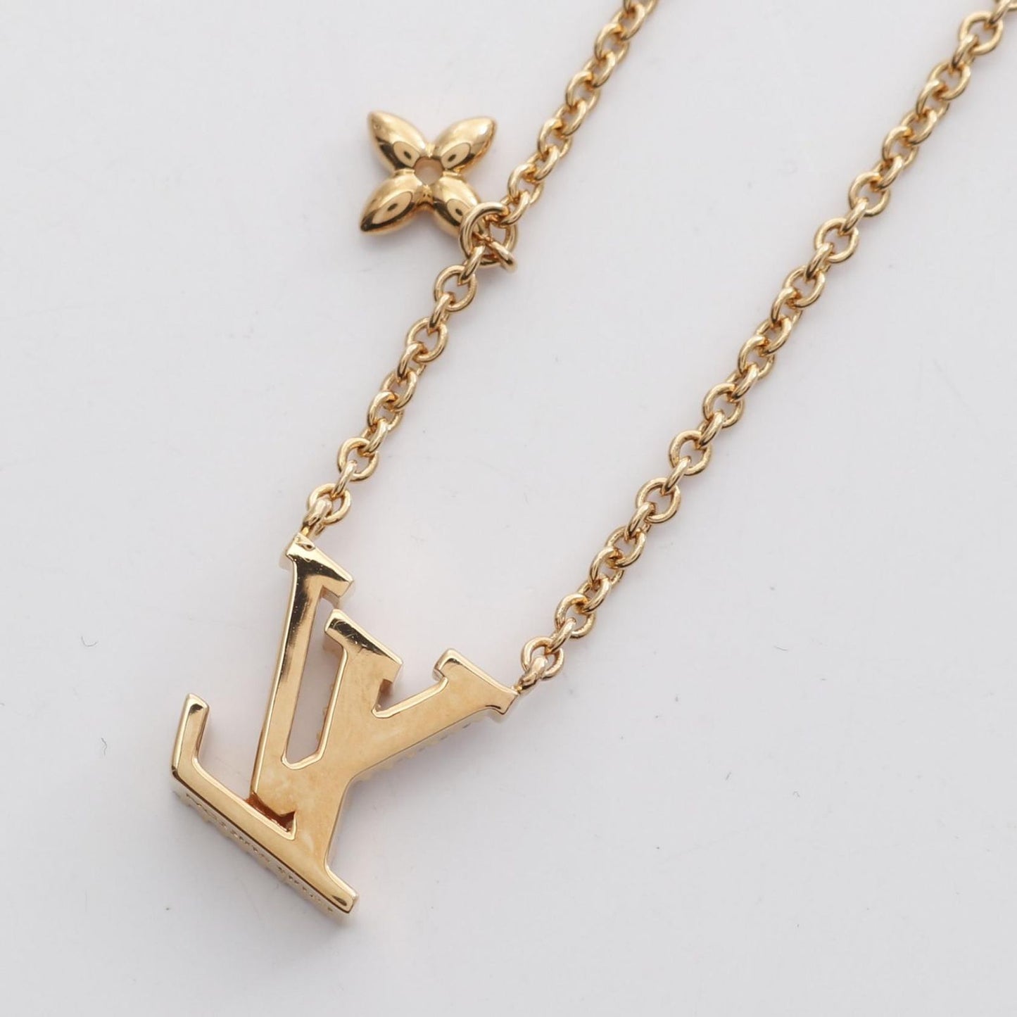 Louis Vuitton Iconic LV Necklace in Gold Plated Finish