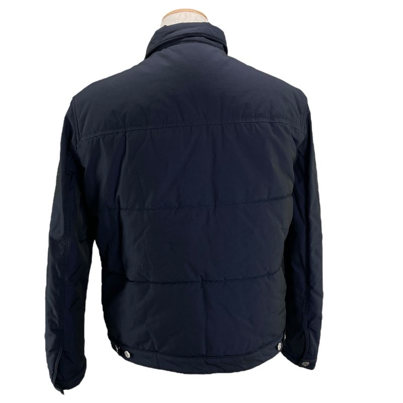 DSQUARED Logo Print Quilted Jacket in Navy - Size 48
