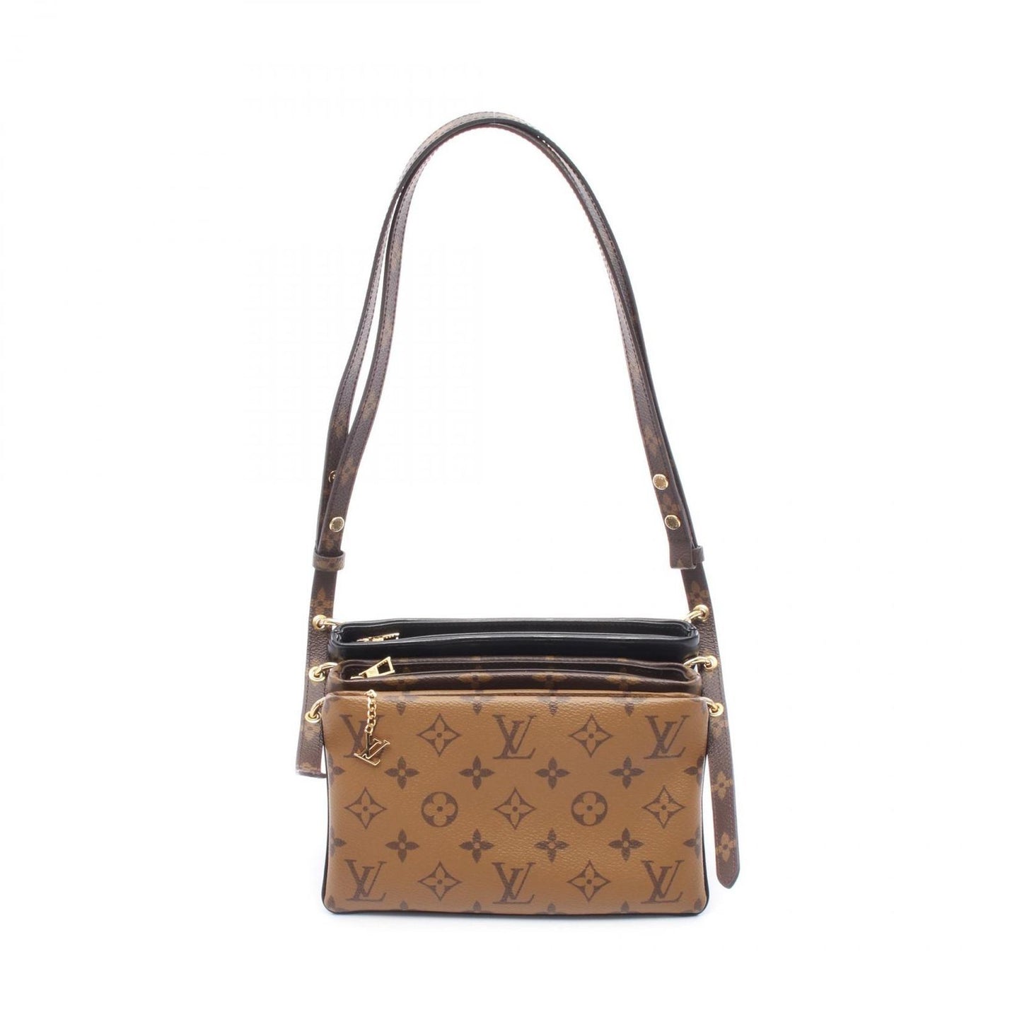 Louis Vuitton Monogram Reverse LV 3 Shoulder Bag - Timeless Elegance