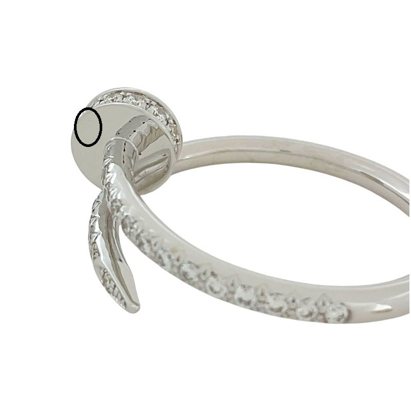 Cartier Juste un Clou Diamond Ring SM in 18K White Gold