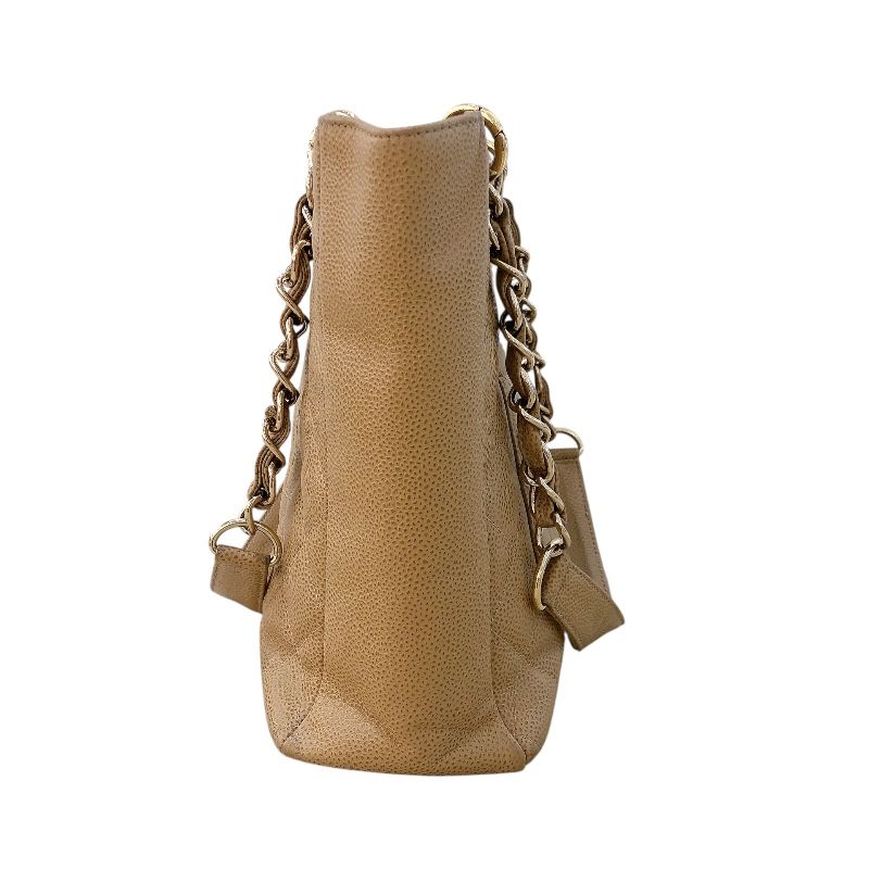 CHANEL PST Tote A50994 Caviar Leather with Gold Hardware