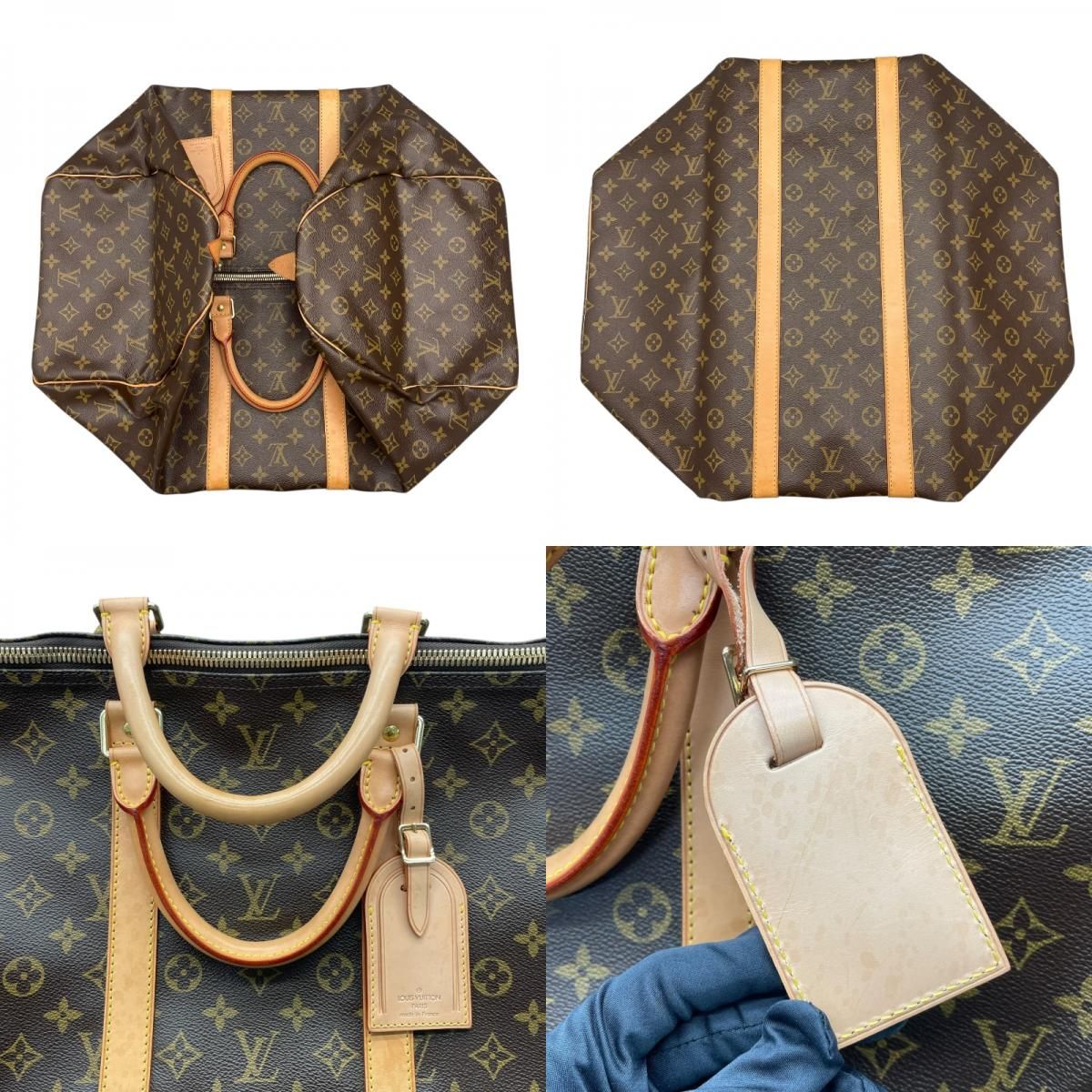 Louis Vuitton Keepall 55 Monogram Canvas Unisex Boston Bag