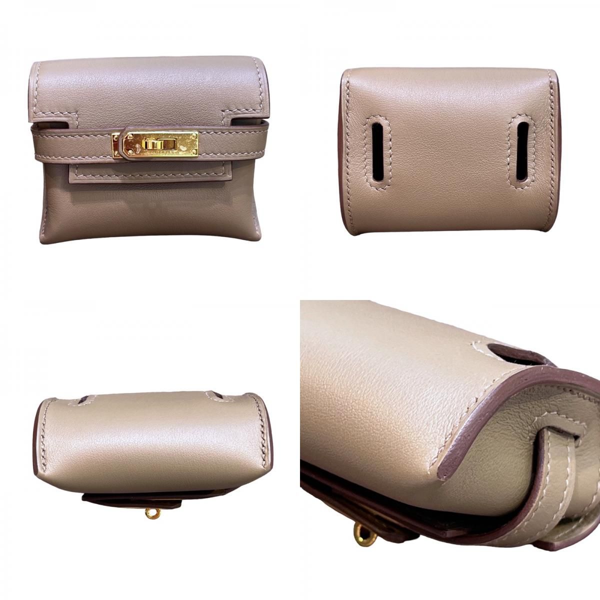 HERMES Kelly Move B Stamp Etoupe Swift Leather Shoulder Bag