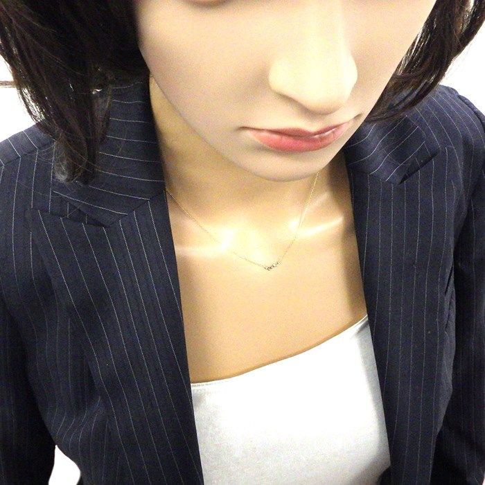 Elegant 0.06ct Diamond Necklace in K10 Yellow Gold