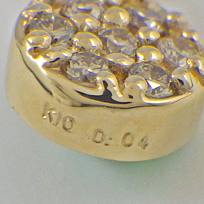 Elegant Green Chalcedony & Diamond Drop Necklace in K10YG