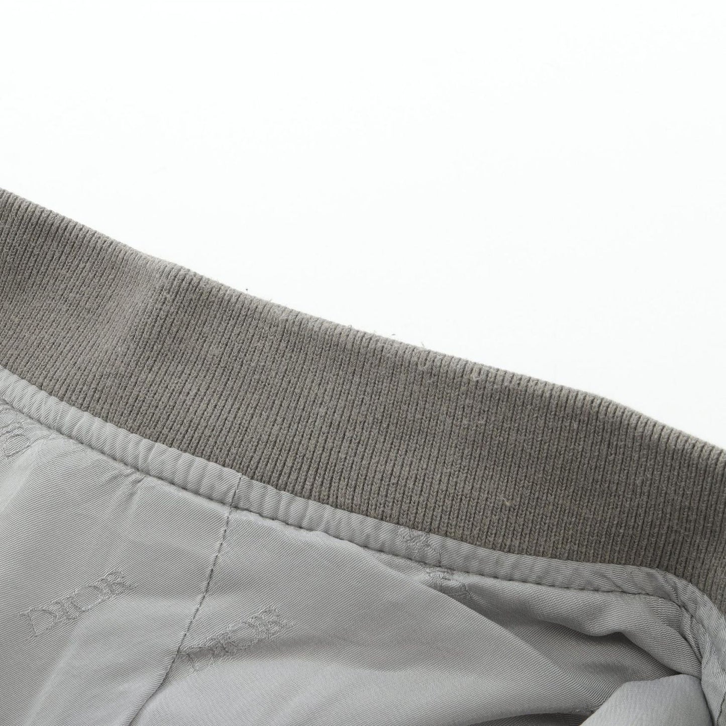 Dior Men's Nylon Bomber Jacket - Exquisite Grey Elegance