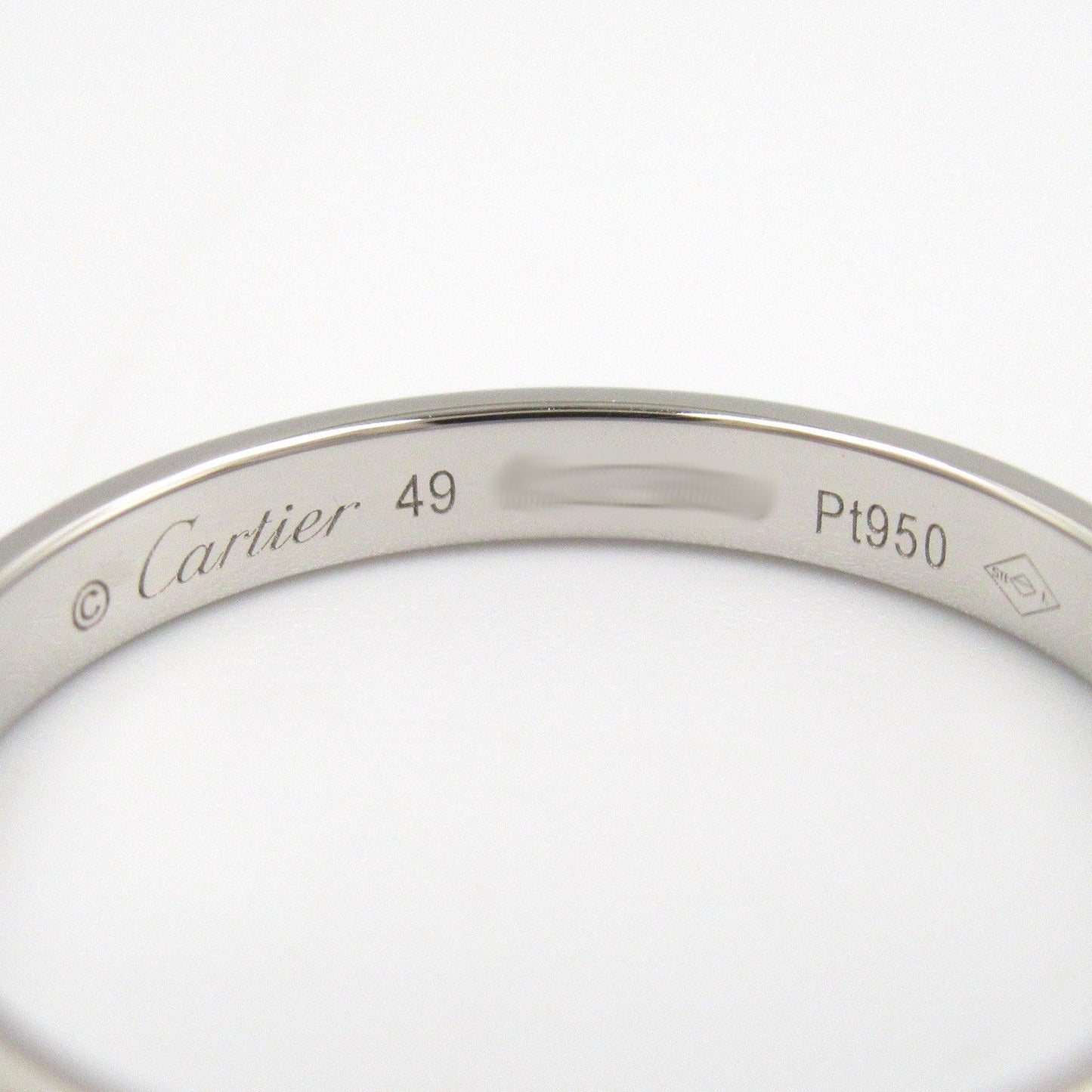 Cartier Love Full Eternity Diamond Ring in Platinum - Size 8.5