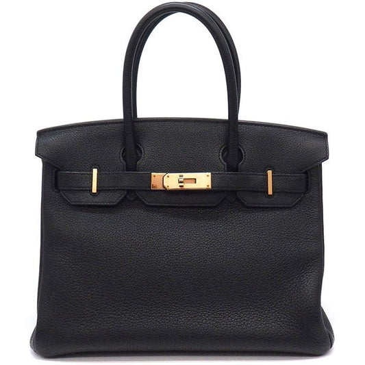 HERMES Birkin 30 Bag - 2019 Black Togo with Rose Gold Hardware