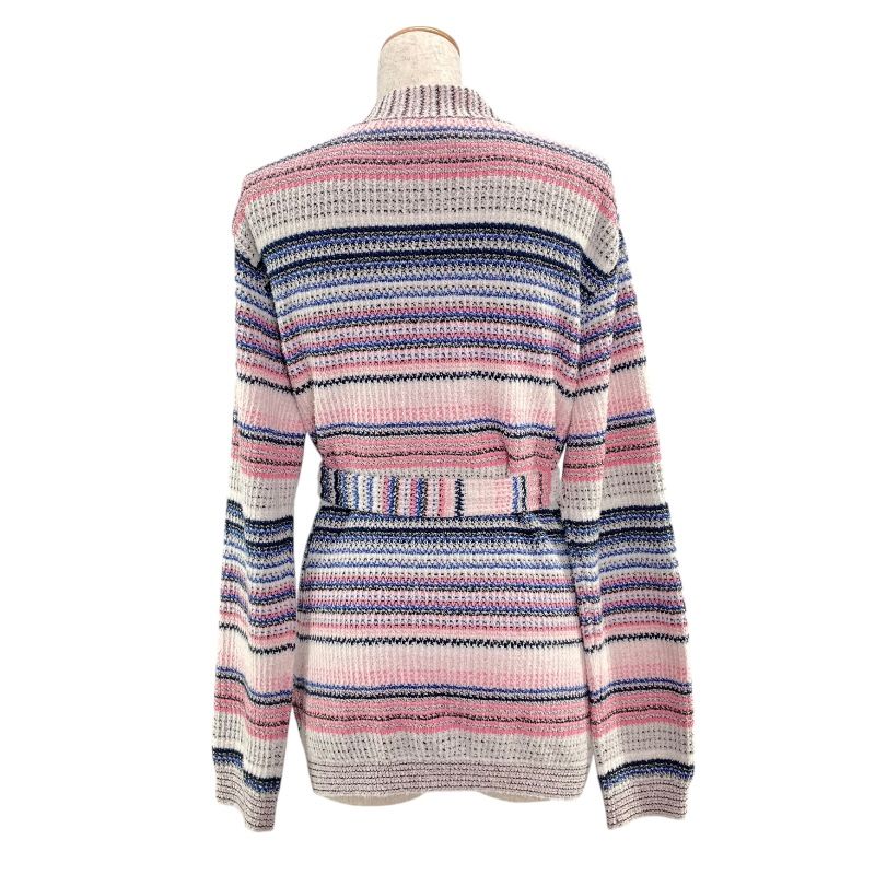 CHANEL Belted Knit Cardigan P77112 - Multicolor Cotton for Women