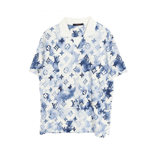 LOUIS VUITTON Watercolor Monogram Polo Shirt - Size L