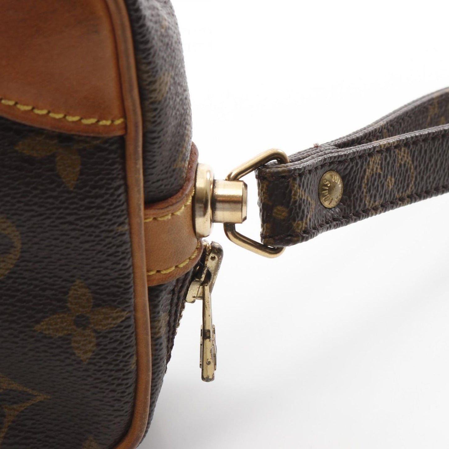 Louis Vuitton Monogram Marli Dragonne PM Clutch Bag - Timeless Elegance