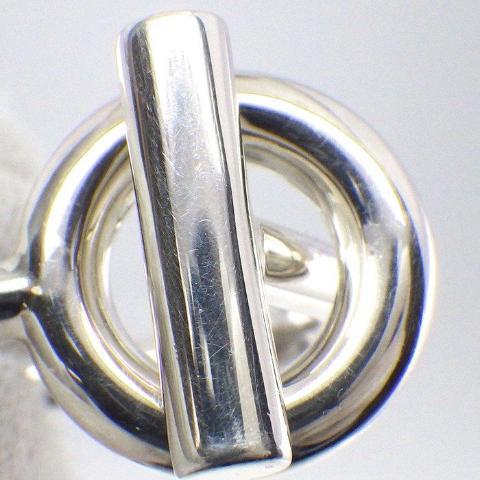 HERMES Échappé Toggle Clasp Ring in Silver 925 - Size 14