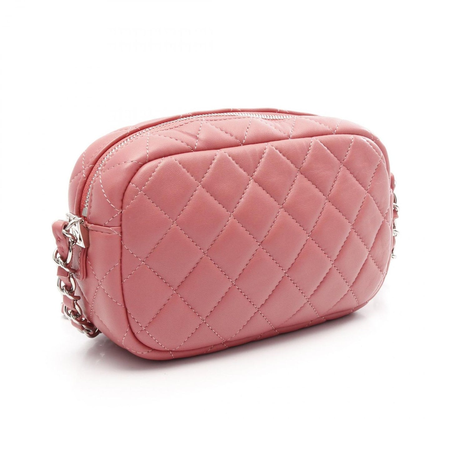 CHANEL Matelassé Pink Lambskin Shoulder Bag - Exquisite Craftsmanship