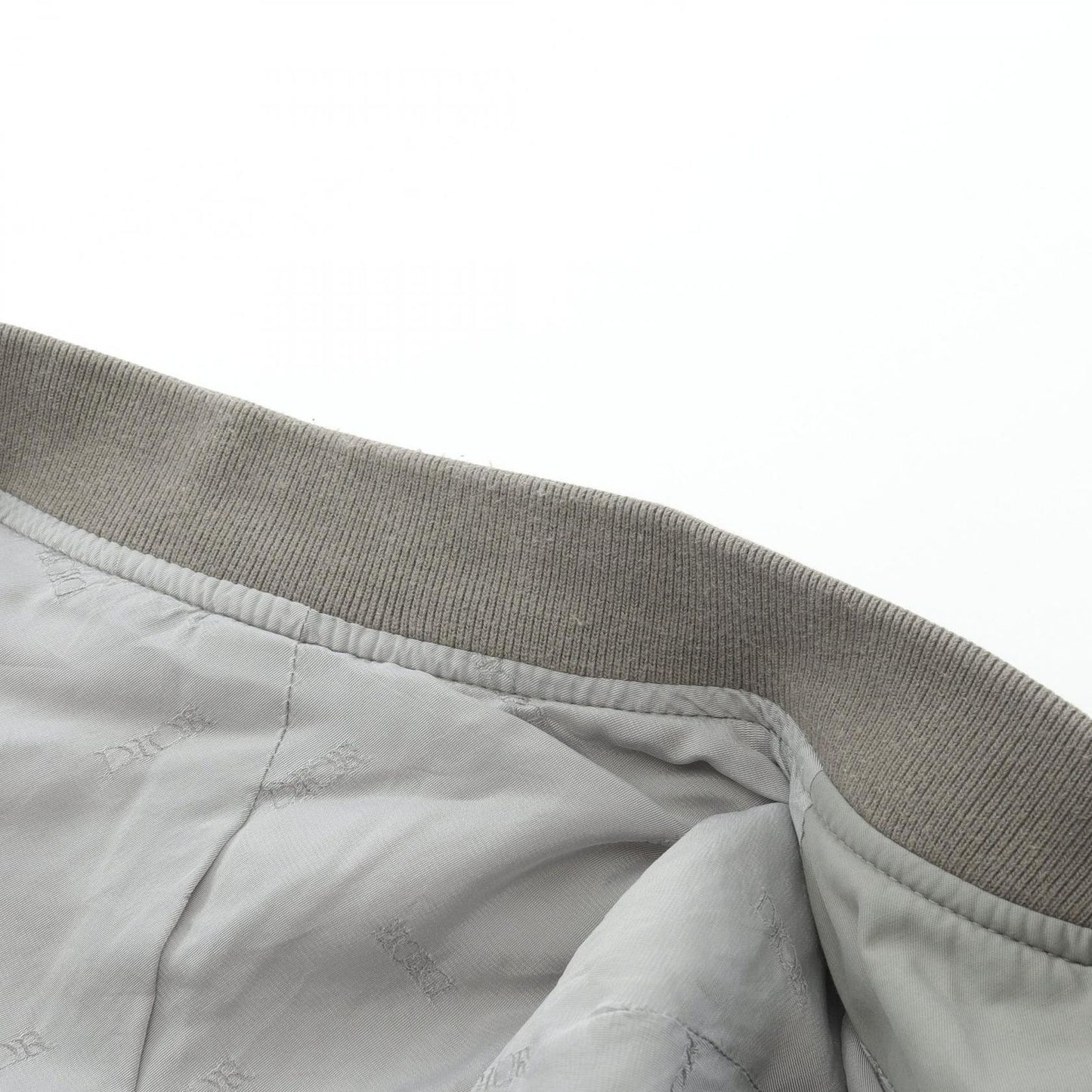 Dior Men's Nylon Bomber Jacket - Exquisite Grey Elegance