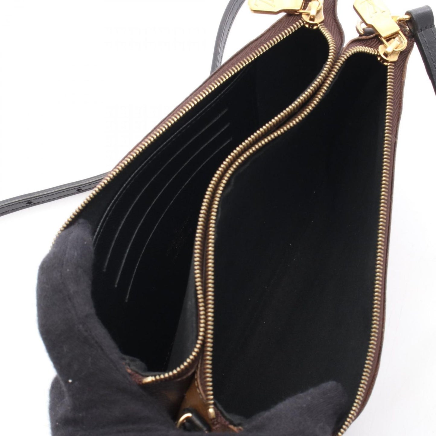 Louis Vuitton Monogram Giant Reverse Double Zip Shoulder Bag