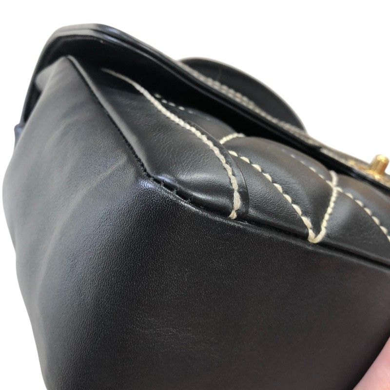CHANEL Wild Stitch Handbag in Black with Gold Hardware