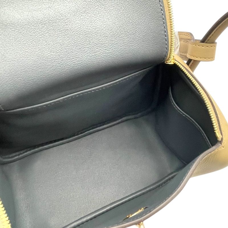 HERMES Mini Lindy Verso Beige Marfa & Grimiste Gold Hardware