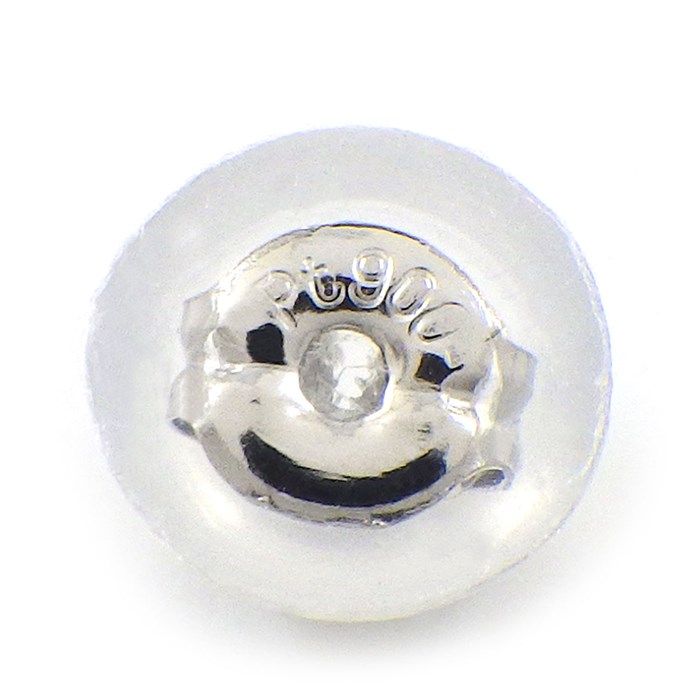 Elegant Wave Drop Diamond Earrings in Platinum - 0.11ct