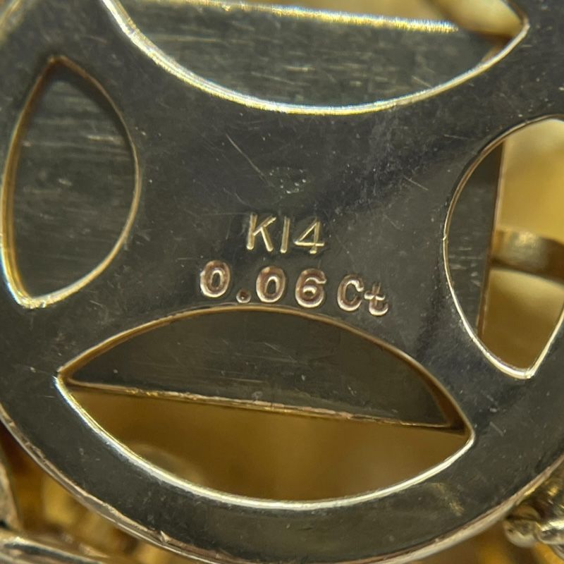 Exquisite K14 Gold Pearl Necklace with Diamond Accents