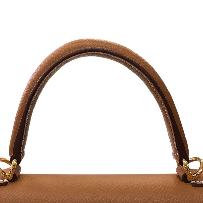 HERMES Kelly 25 Gold Epsom Leather Handbag - Exquisite Craftsmanship
