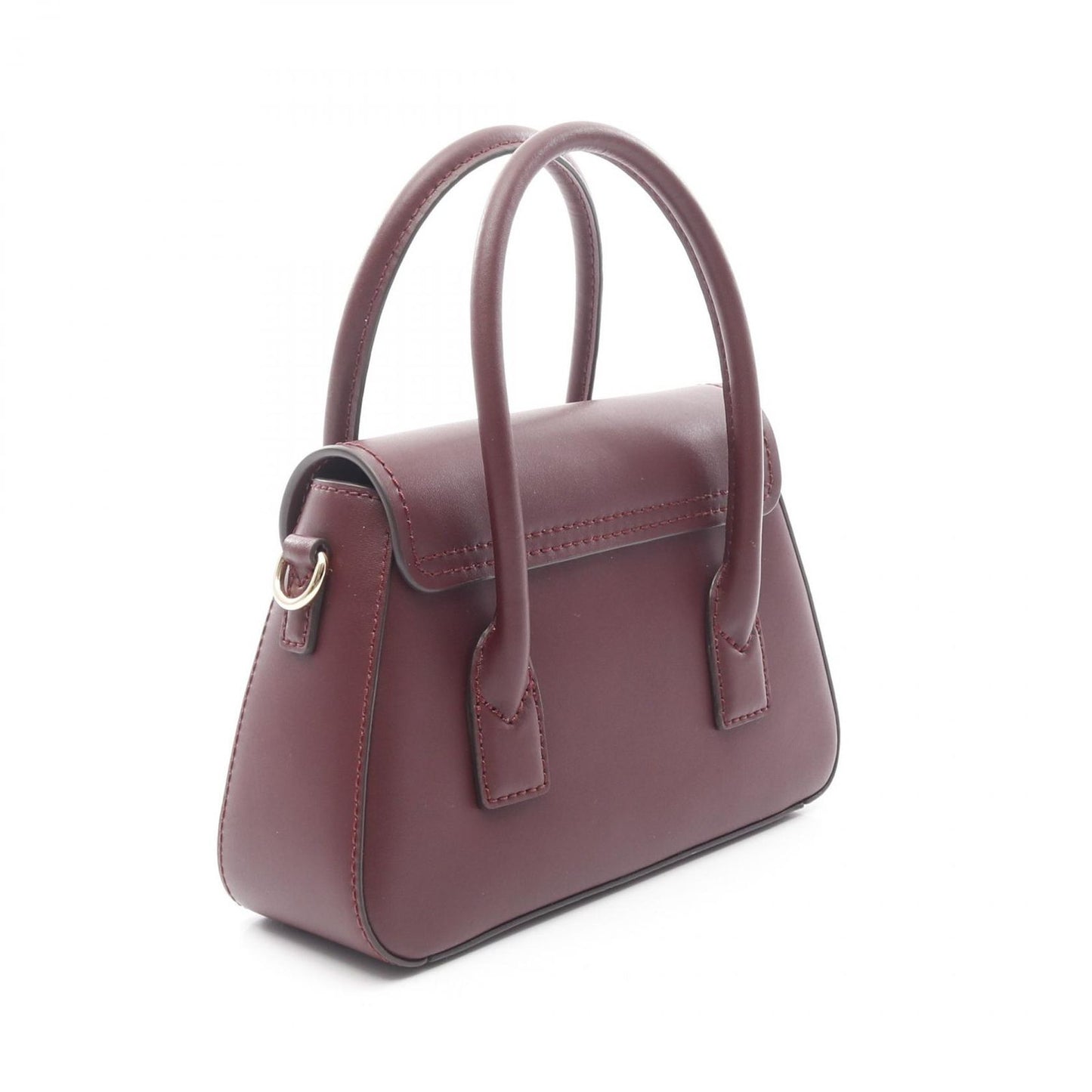Michael Kors Small Satchel Crossbody Handbag in Bordeaux Leather