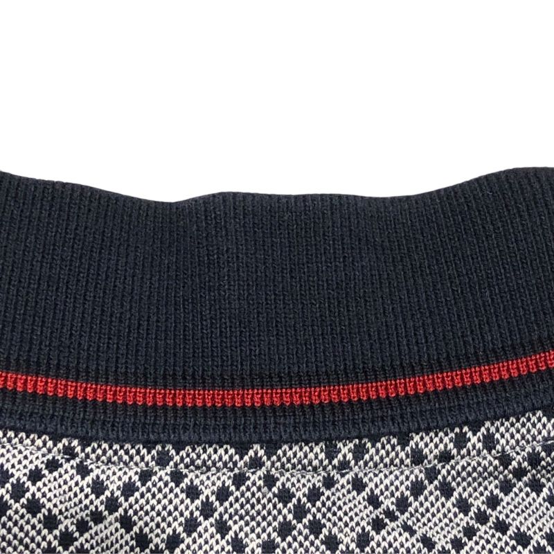 GUCCI Diamante Pattern Polo Shirt in Gray - Size S