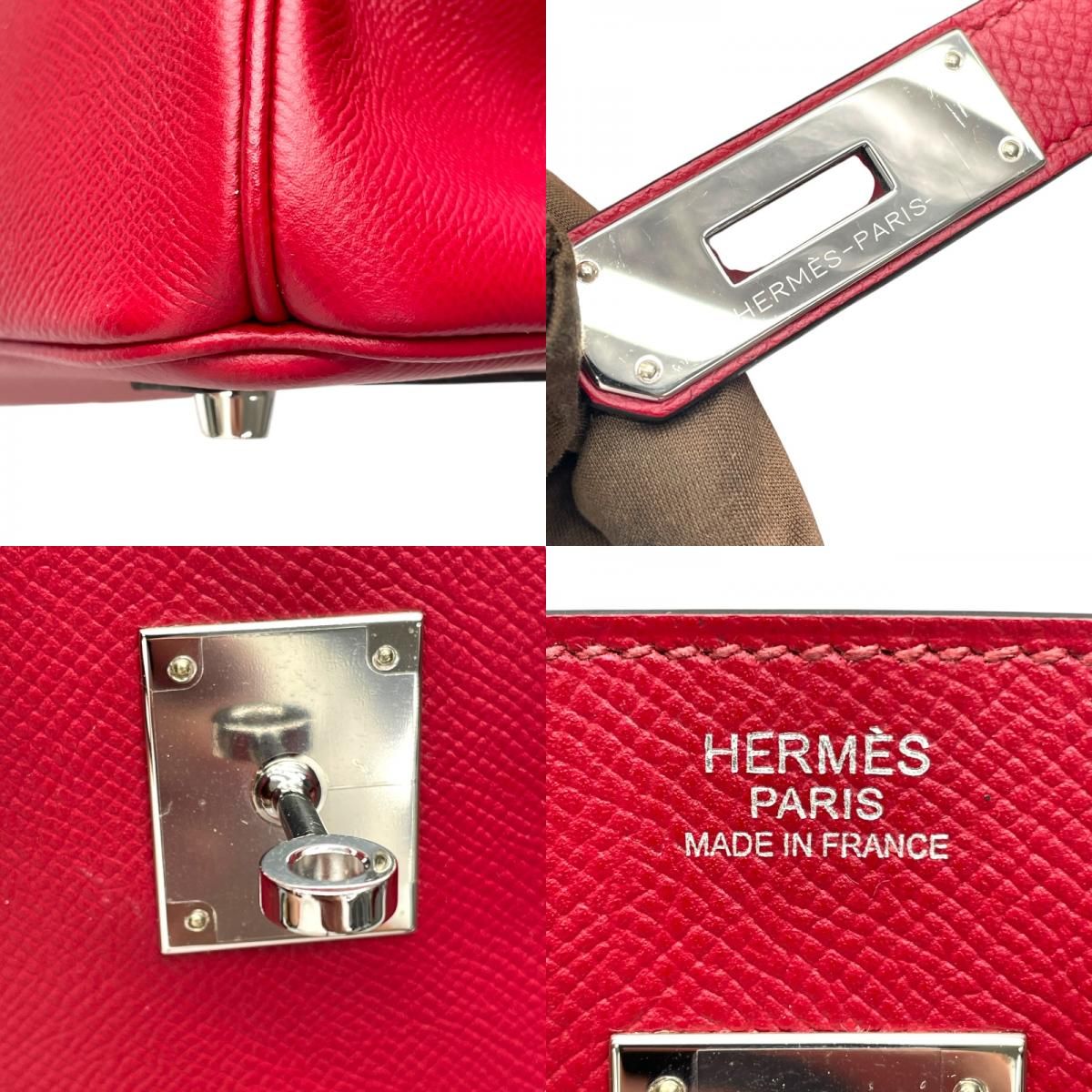 HERMES Birkin 30 A刻 Rouge Grenat with Silver Hardware - Exquisite Craftsmanship