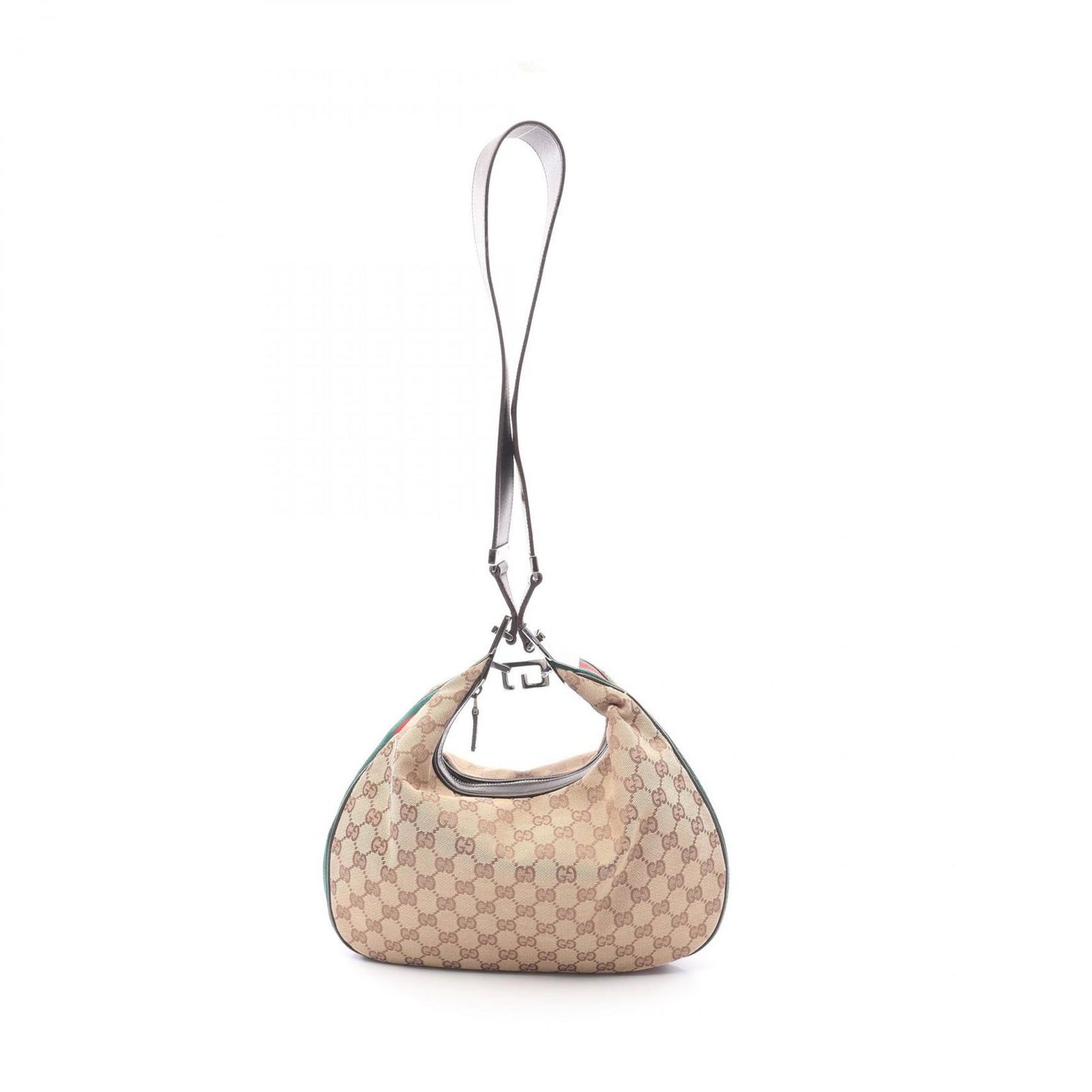 GUCCI GG Canvas Sherry Line Shoulder Bag - Beige Luxury
