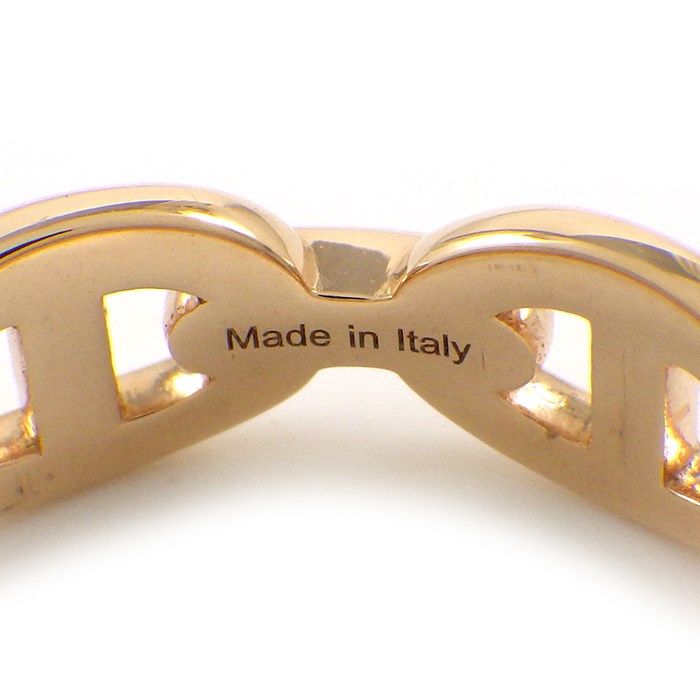 HERMES Chaine d'Ancre Ring in K18 Pink Gold - Size 11