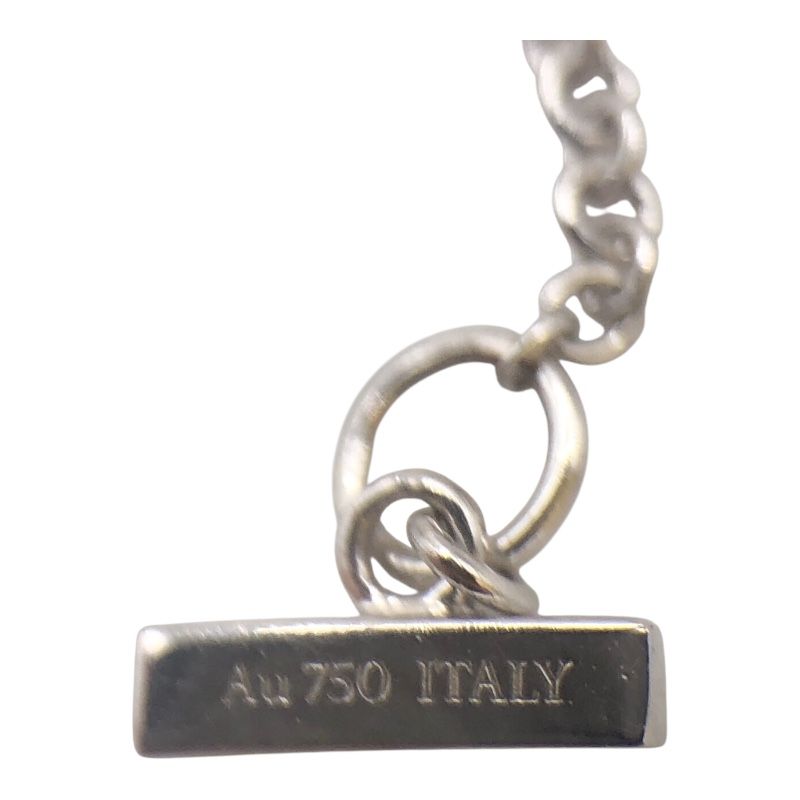 Tiffany & Co. T Circle Necklace in 750WG with Turquoise