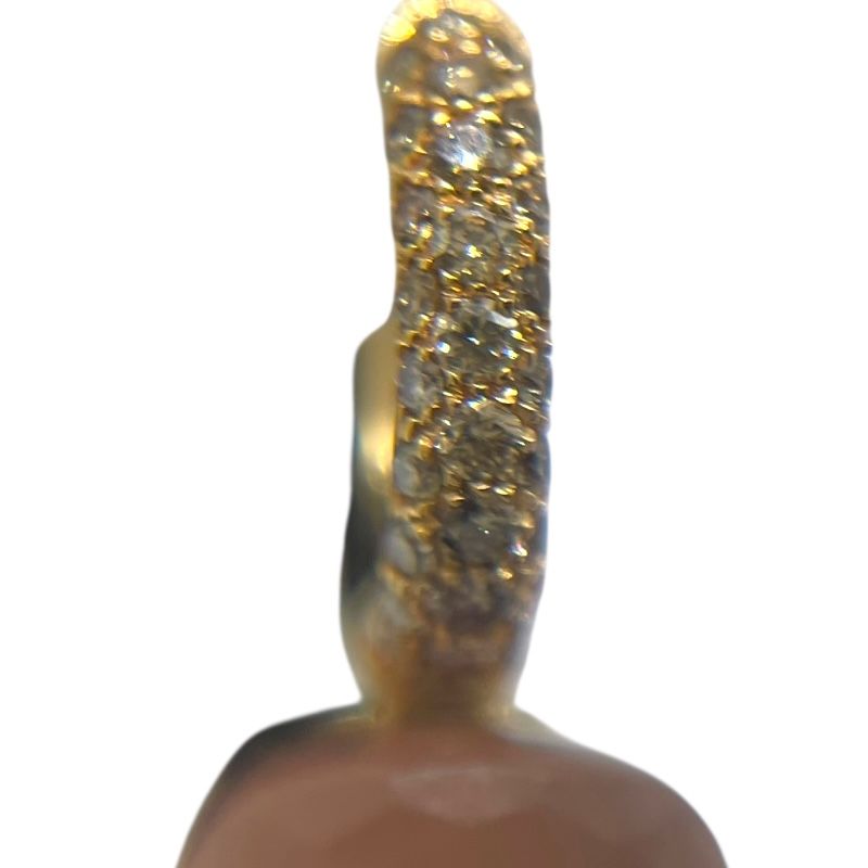 Pomellato Nude Rose Quartz & Brown Diamond Earrings in 750PG