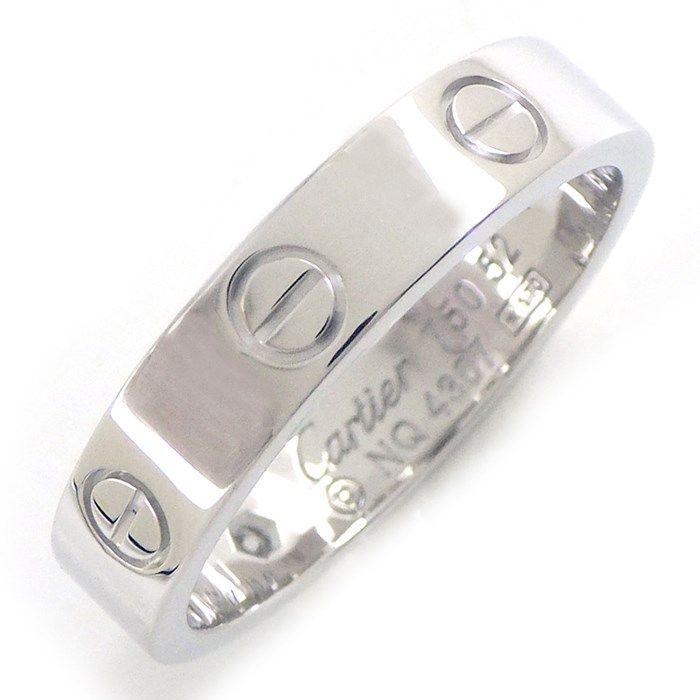 Cartier Love Ring Small Model with Diamond - K18 White Gold