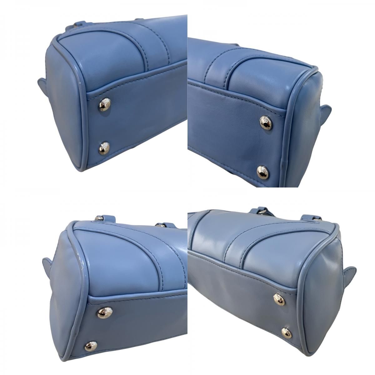 PRADA Monochrome Bowling Bag in Light Blue - Exquisite Craftsmanship