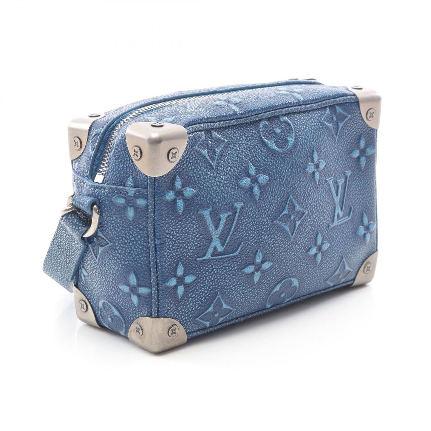 Louis Vuitton Mini Soft Trunk Monogram Shoulder Bag - Denim Blue