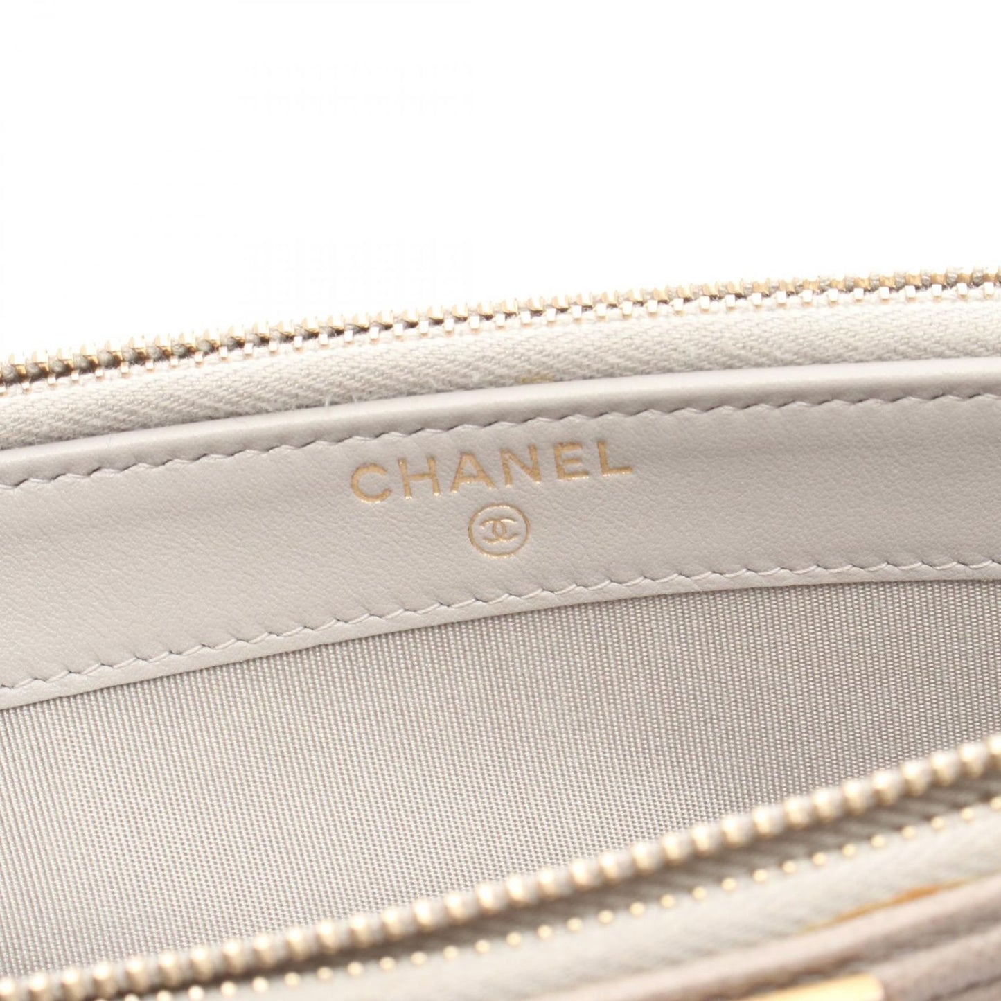 CHANEL Boy Chanel Shoulder Bag A84069 in Greige Leather