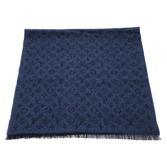 Louis Vuitton Navy Wool Scarf - Timeless Elegance