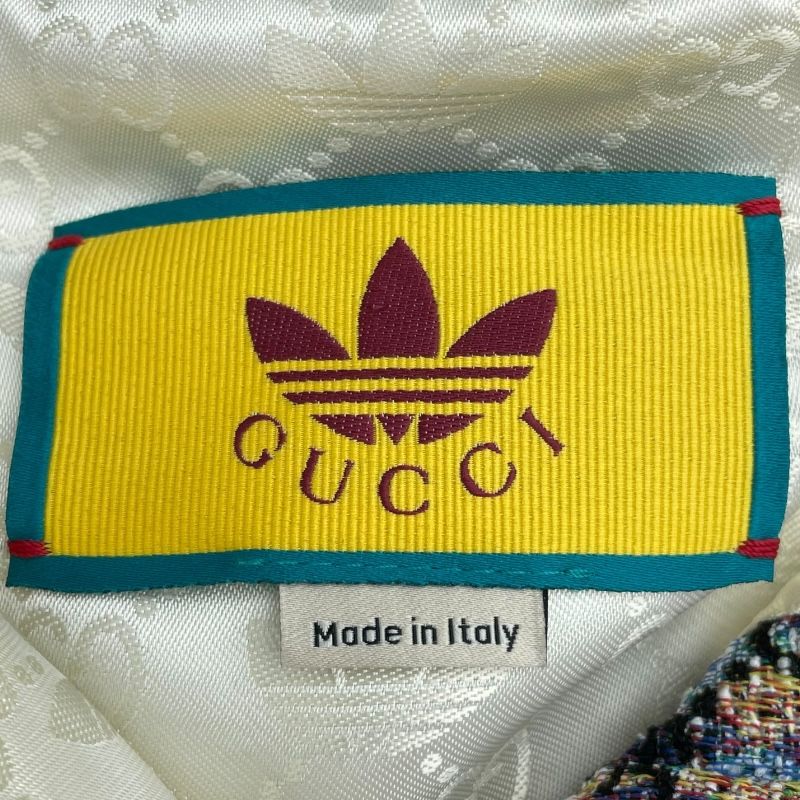 GUCCI x Adidas GG Jacquard Short Jacket - Multicolor, Size EU 42