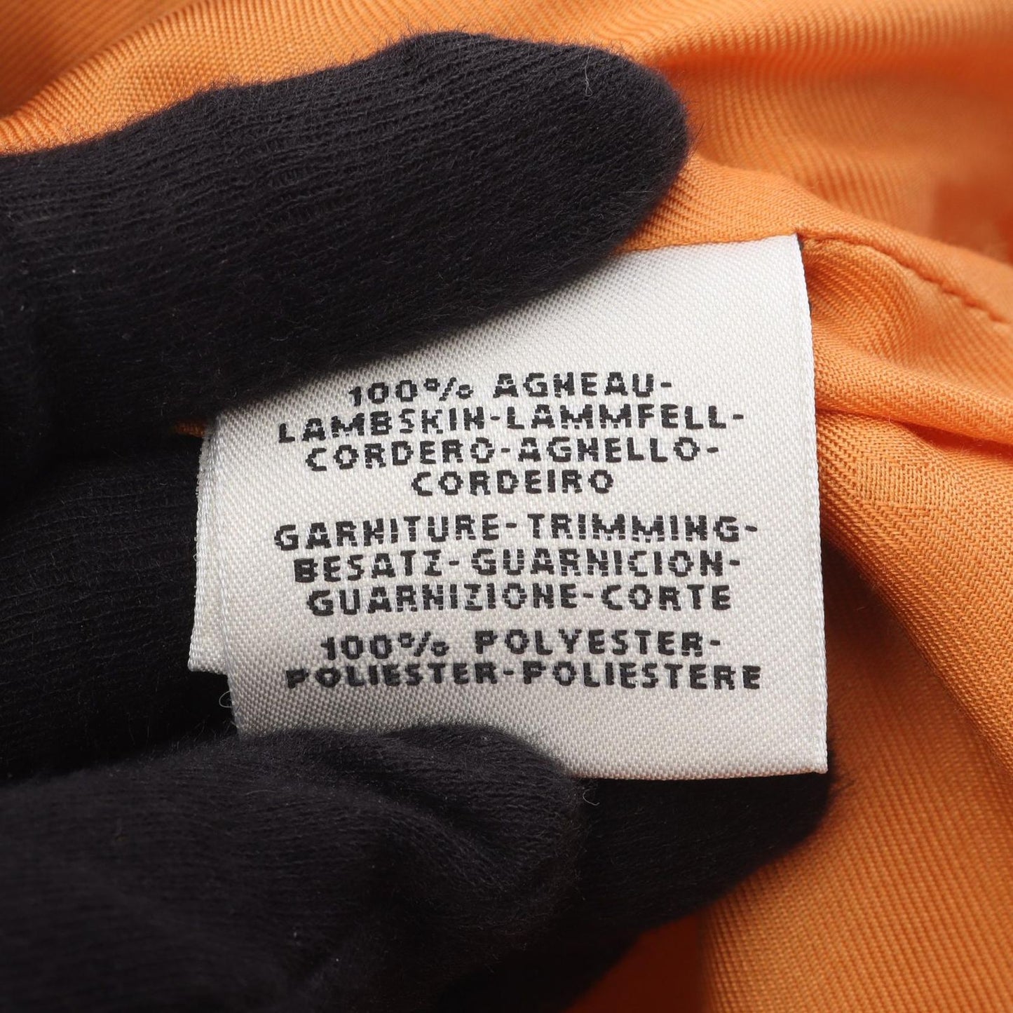 HERMES Orange Lambskin Leather Jacket - Timeless Elegance