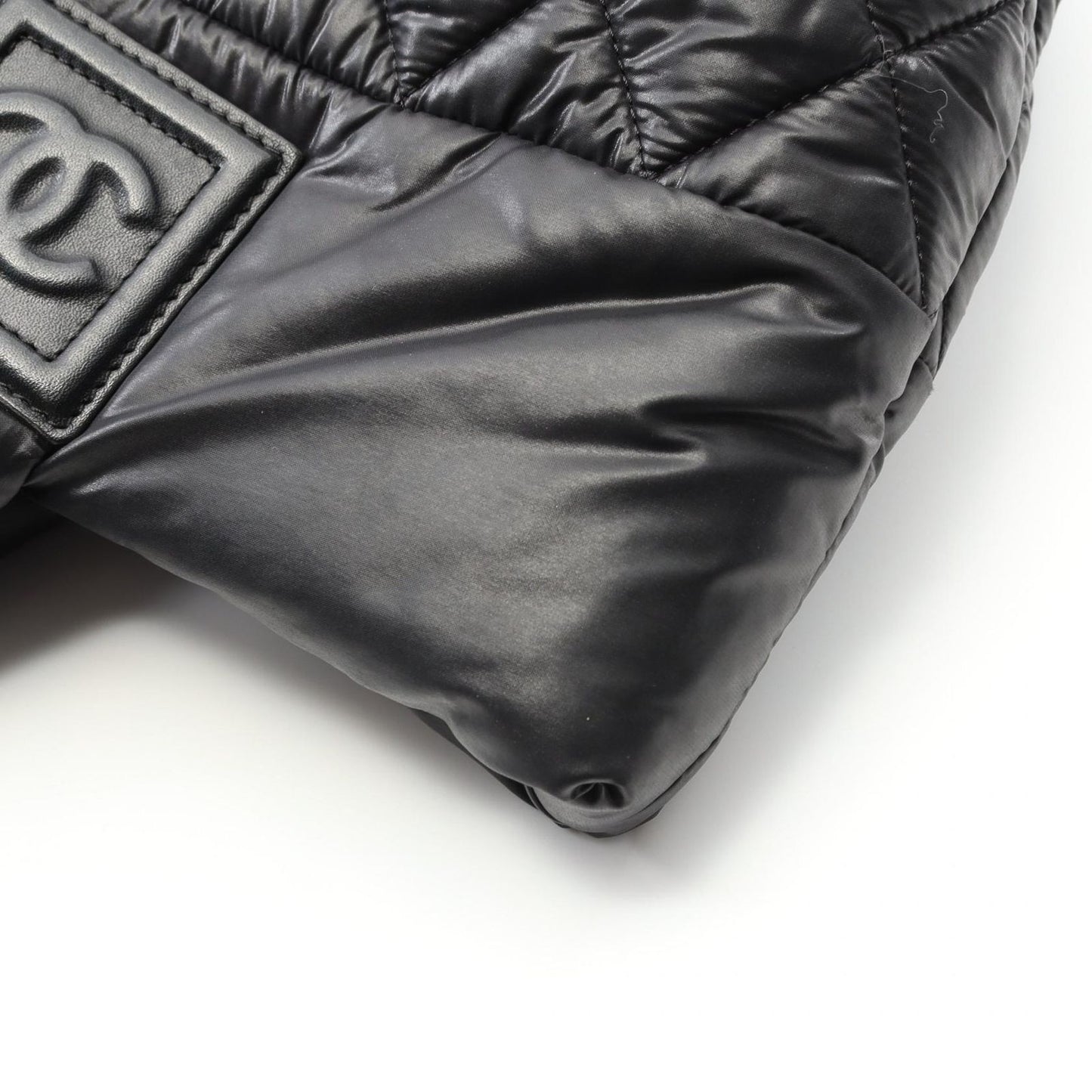 CHANEL Coco Cocoon Small Tote Bag - Black Nylon A48610