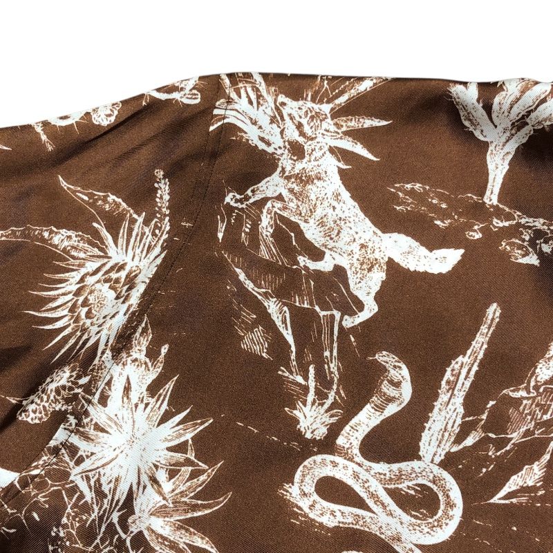 Christian Dior × Cactus Jack Silk Shirt - Brown, Size 39