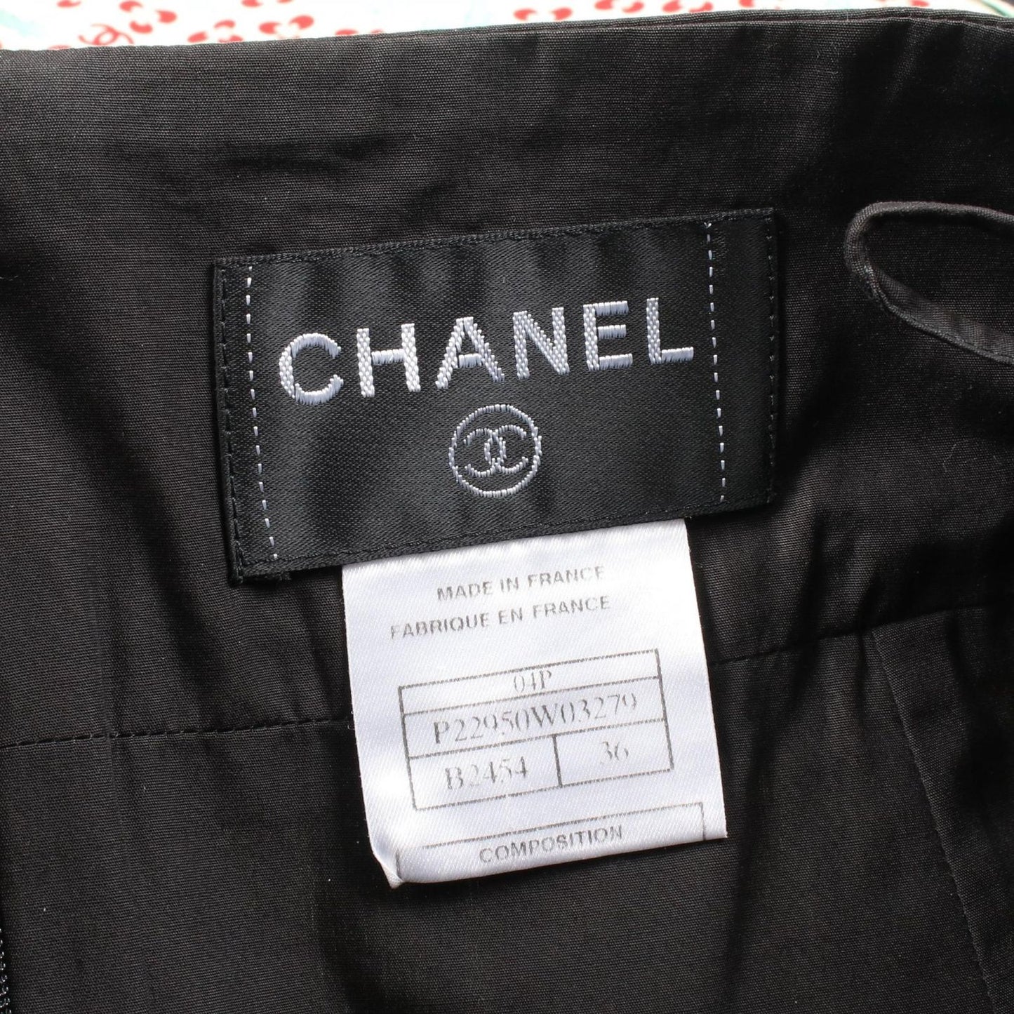 CHANEL Coco Mark Green Cotton Skirt - Timeless Elegance