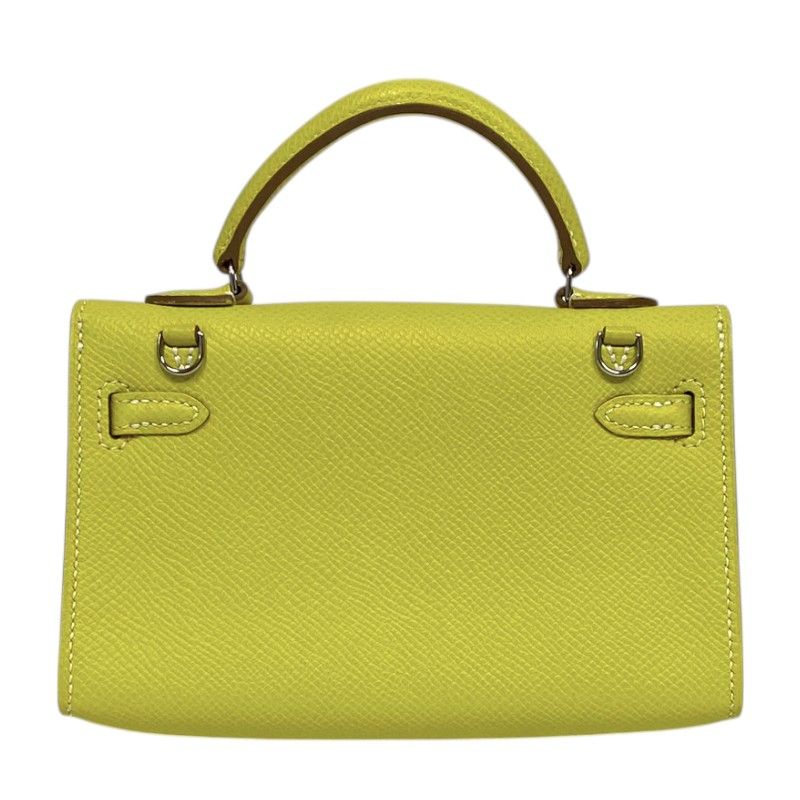 HERMES Tiny Kelly Lime with Silver Hardware - Exquisite Craftsmanship