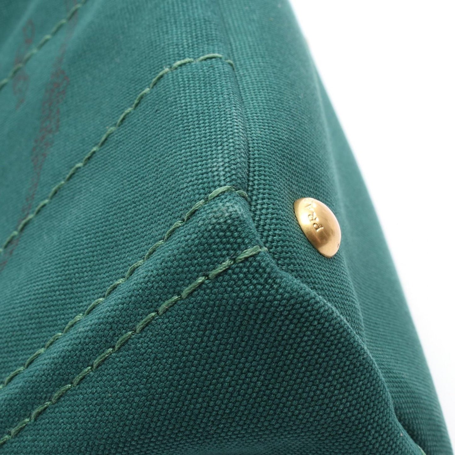 PRADA Canapa Green Canvas Tote Bag - Timeless Elegance