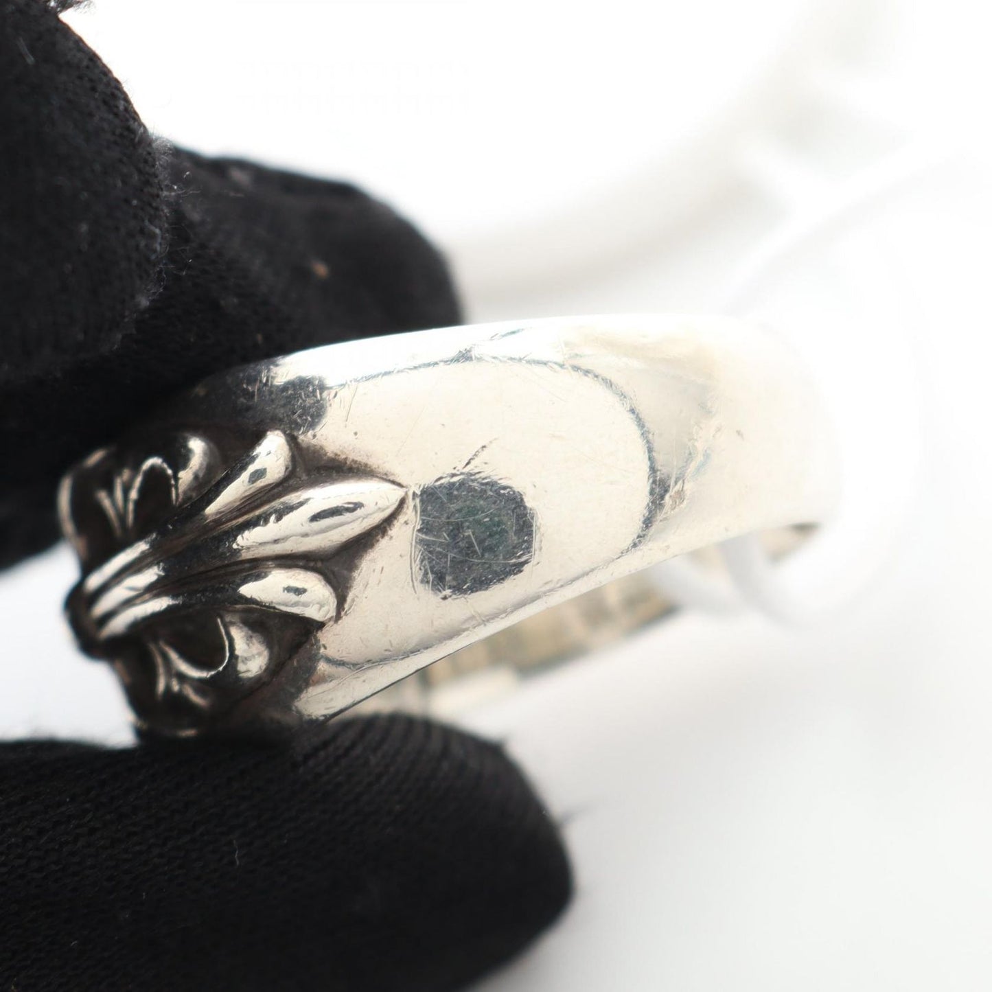 CHROME HEARTS Floral Cross Ring in Silver 925 - Size 25