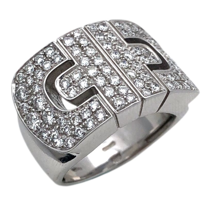 BVLGARI Parentesi Ring in K18 White Gold - Exquisite Luxury